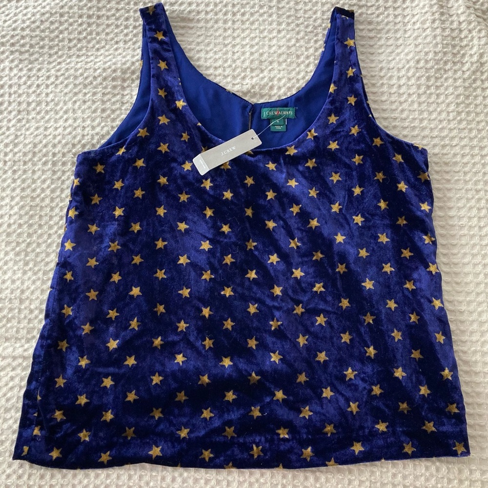 J. Crew Velvet Tank Top